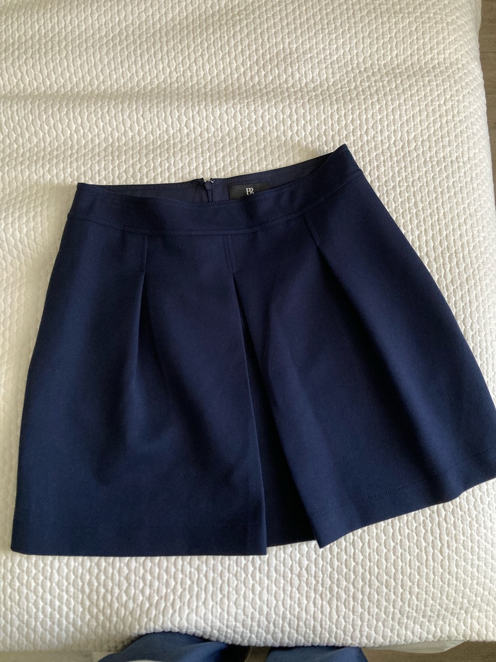Banana Republic Navy High-Waist Skort with Front Seam Detail